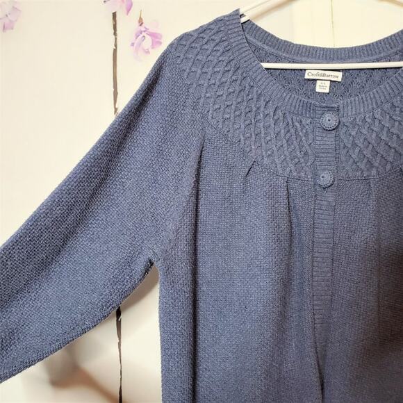 Croft & Barrow Two Button Knit Sweater Shrug XL - Picture 4 of 9